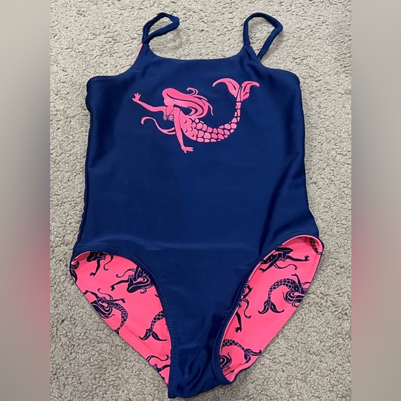 Wonder Nation Mermaid Reversible One Piece Swimsuit -Youth Size XS - Picture 1 of 5